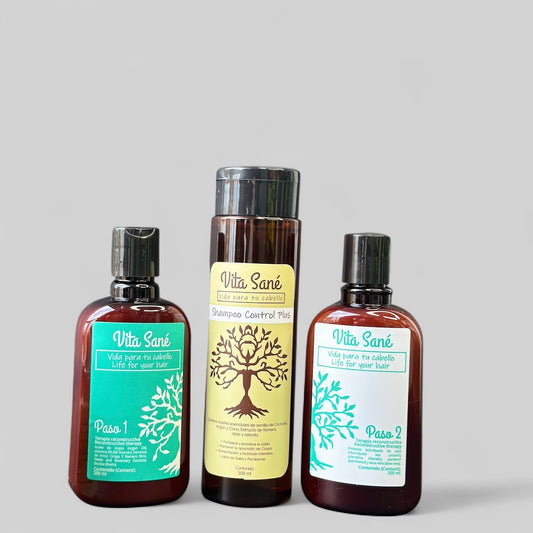 Kit de Reconstrucción Capilar + Shampoo Control Plus