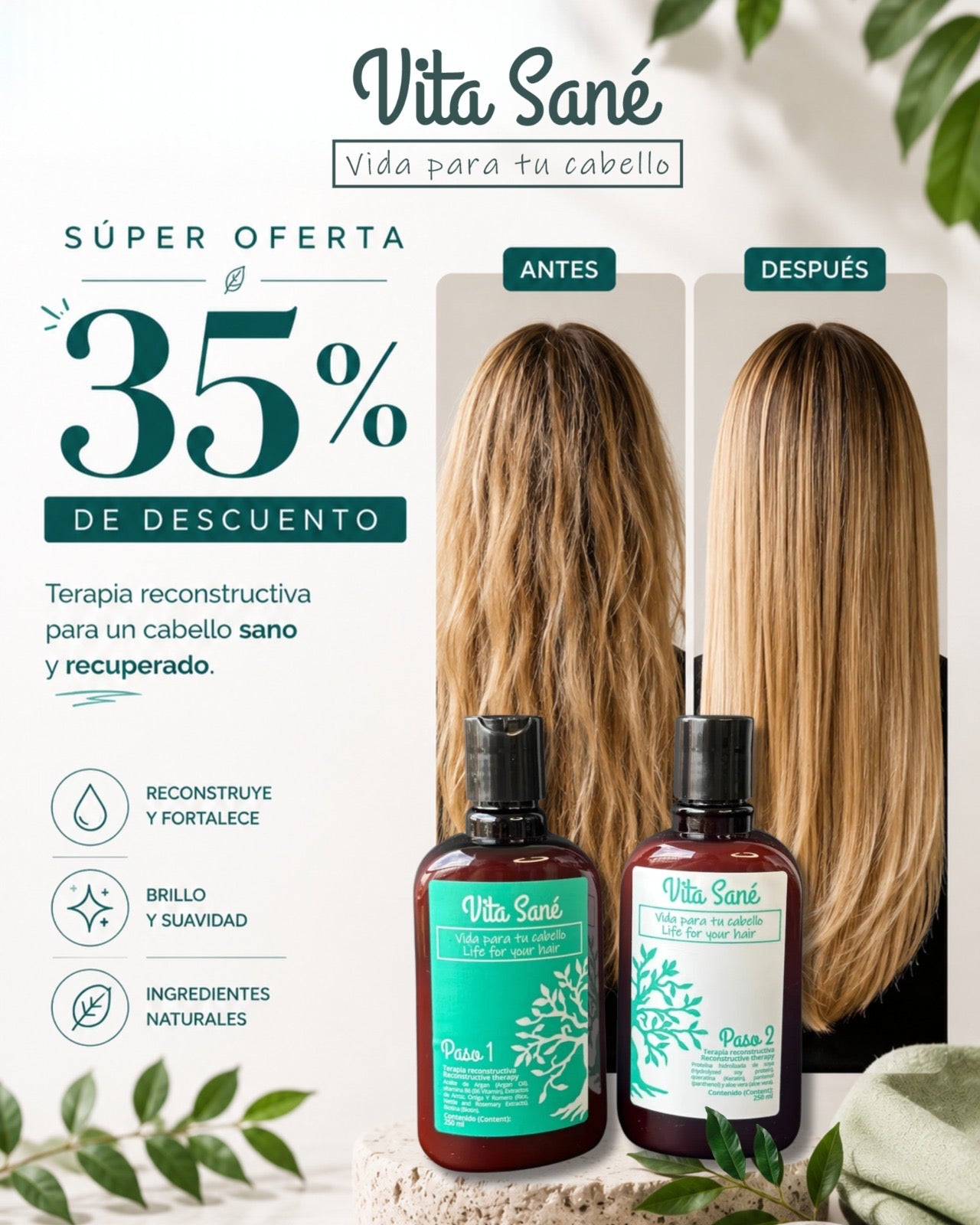 Reconstruye, Elimina El Frizz SALE