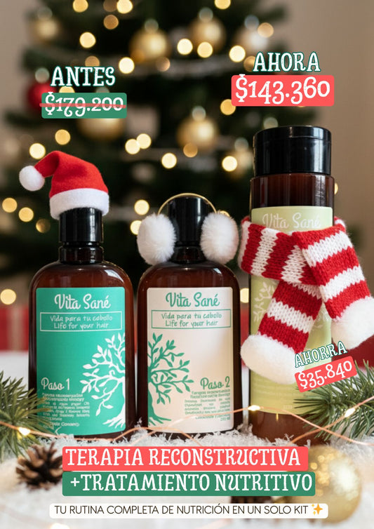 Kit de Reconstrucción Capilar + Tratamiento nutritivo PROMO NAVIDAD
