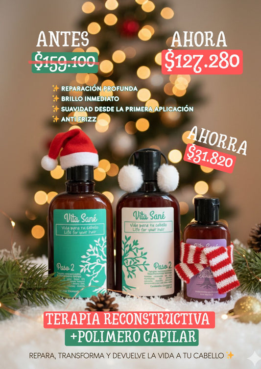 Kit de Reconstrucción e Hidratación Capilar + Polímero PROMO NAVIDAD