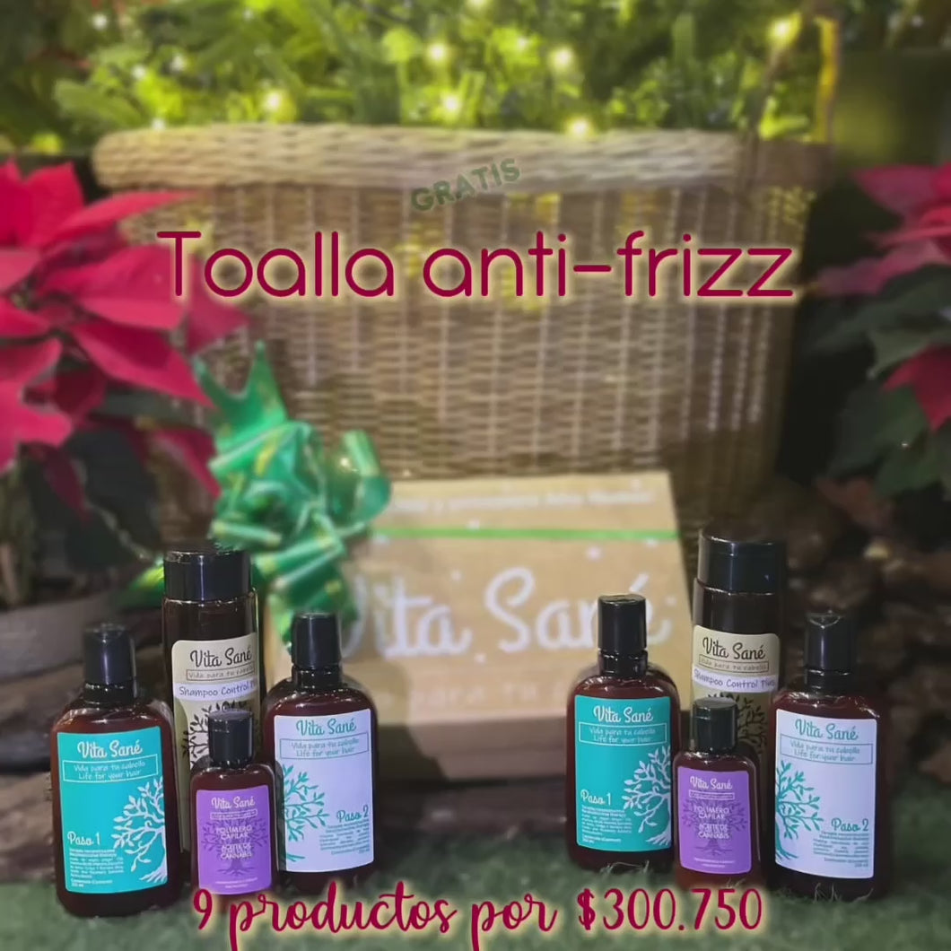 Aprovecha: Paso 1, Paso 2, Shampoo Control Plus y Polímero Capilar 🎄 y obtén el segundo con un 50% de descuento, además incluye una toalla antifriz gratis.