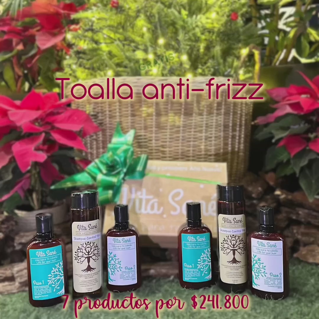 Aprovecha: Paso 1, Paso 2 y Shampoo Control Plus 🎄  y llévate el segundo con un 50% de descuento, además recibe una toalla antifriz gratis.